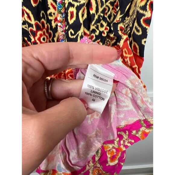 NEW Love The Label Tiered Braided Belt Romy Maxi Skirt Alesandra Mix - Picture 5 of 7